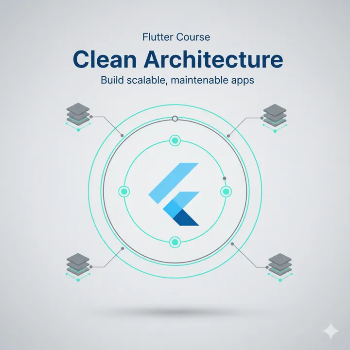 Flutter & Clean Architecture kursunun tanıtım görseli