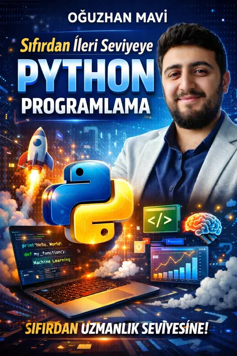Sıfırdan İleri Seviyeye Python Programlama kursunun tanıtım görseli