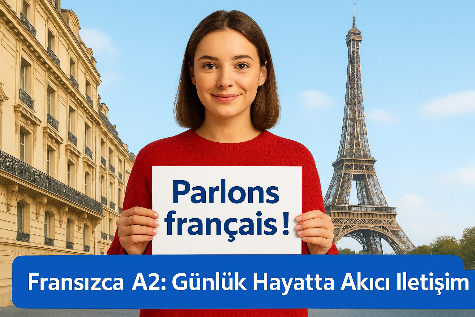 Fransızca A2: Günlük Hayatta Akıcı İletişim kursunun tanıtım görseli